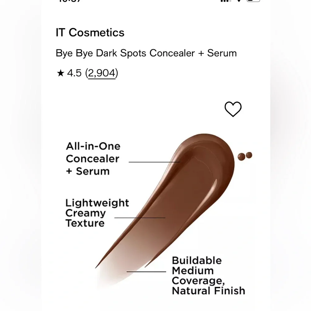 IT Cosmetics Bye Bye Dark Spots Concealer + Serum - Medium ( shade deep warm 60